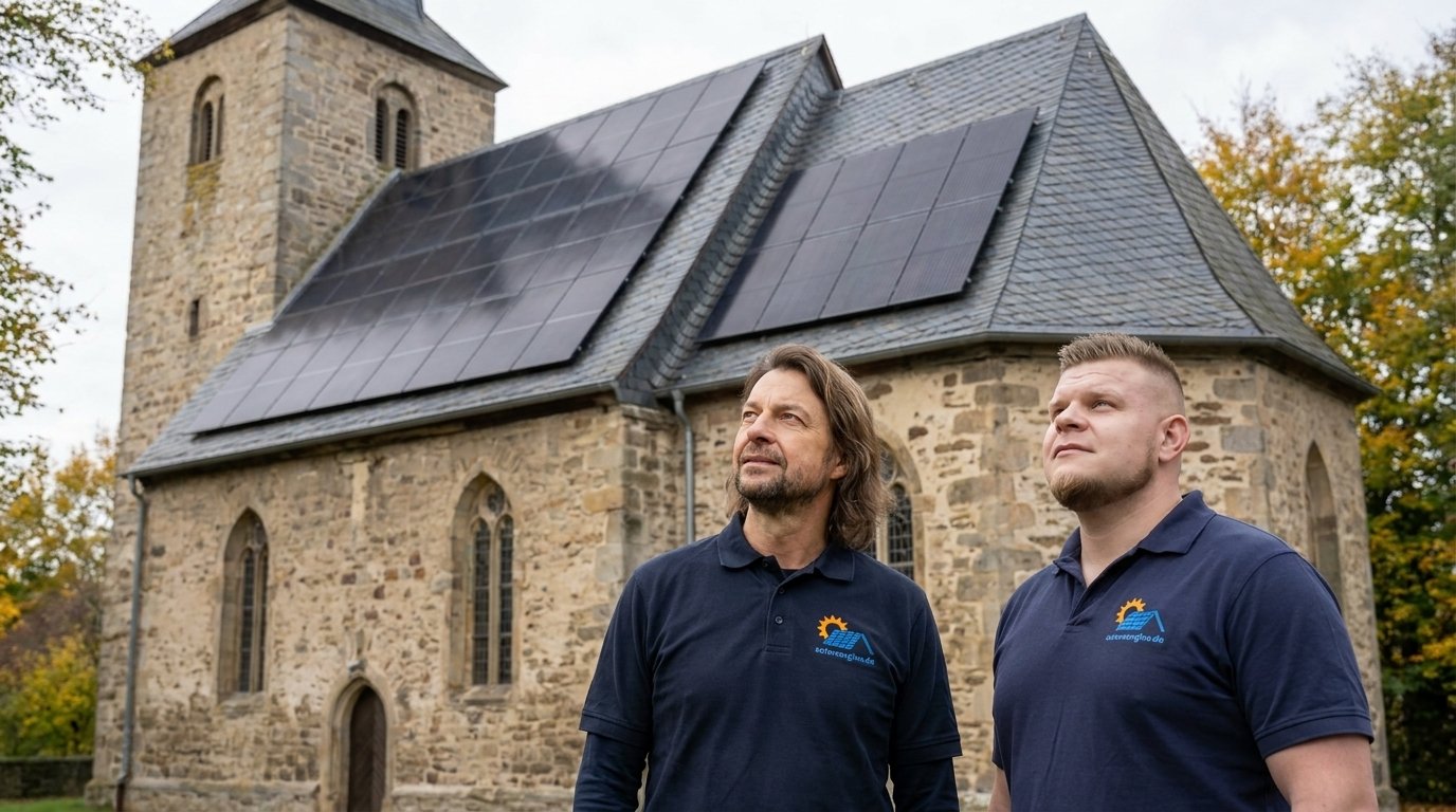 Dezente, integrierte Solarlösung an einem Gebäude