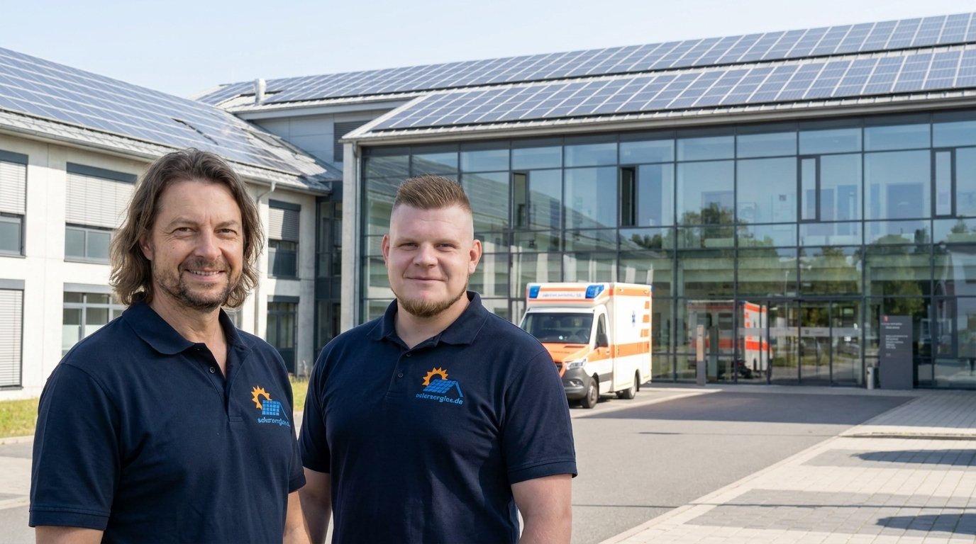 Pflegeeinrichtung mit Solaranlage auf dem Dach